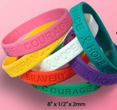 rubber bracelets for a cause
