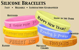silicone hurricane relief bracelets