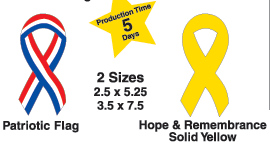 patriotic car ribbon magnets